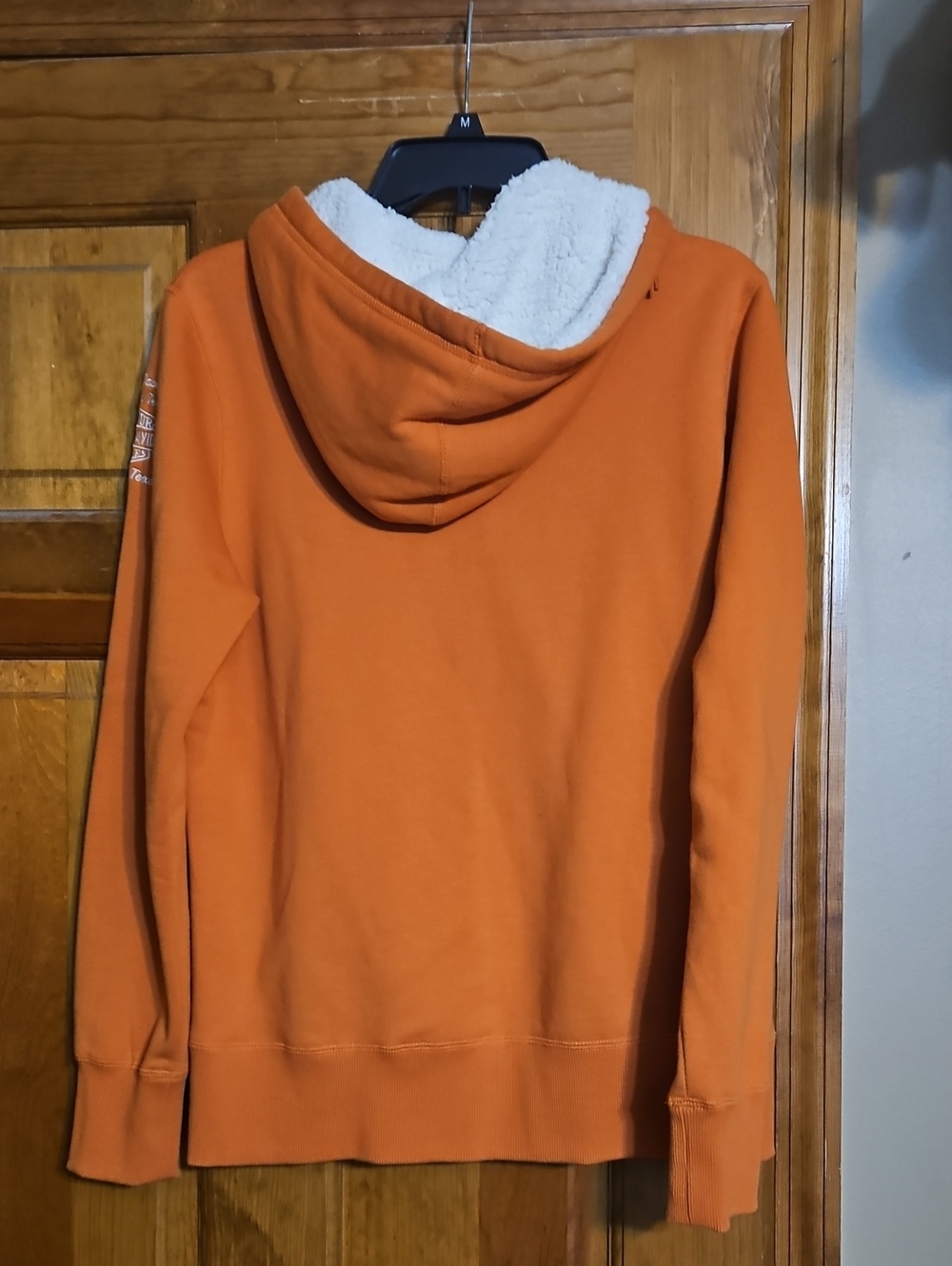 Harley-Davidson Rust Orange Sherpa-Trimmed Zip Hoodie Jacket - Picture 4 of 7